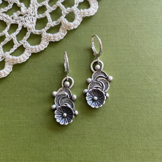 Sterling Silver Blossom Earrings