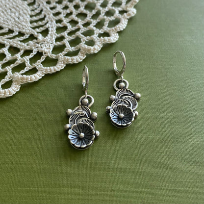 Sterling Silver Blossom Earrings