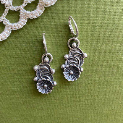 Sterling Silver Blossom Earrings