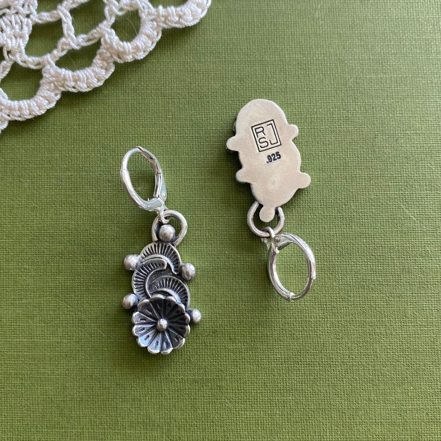 Sterling Silver Blossom Earrings