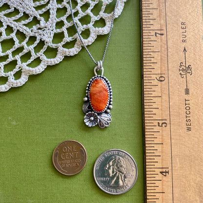 Orange Spiny Oyster Pendant