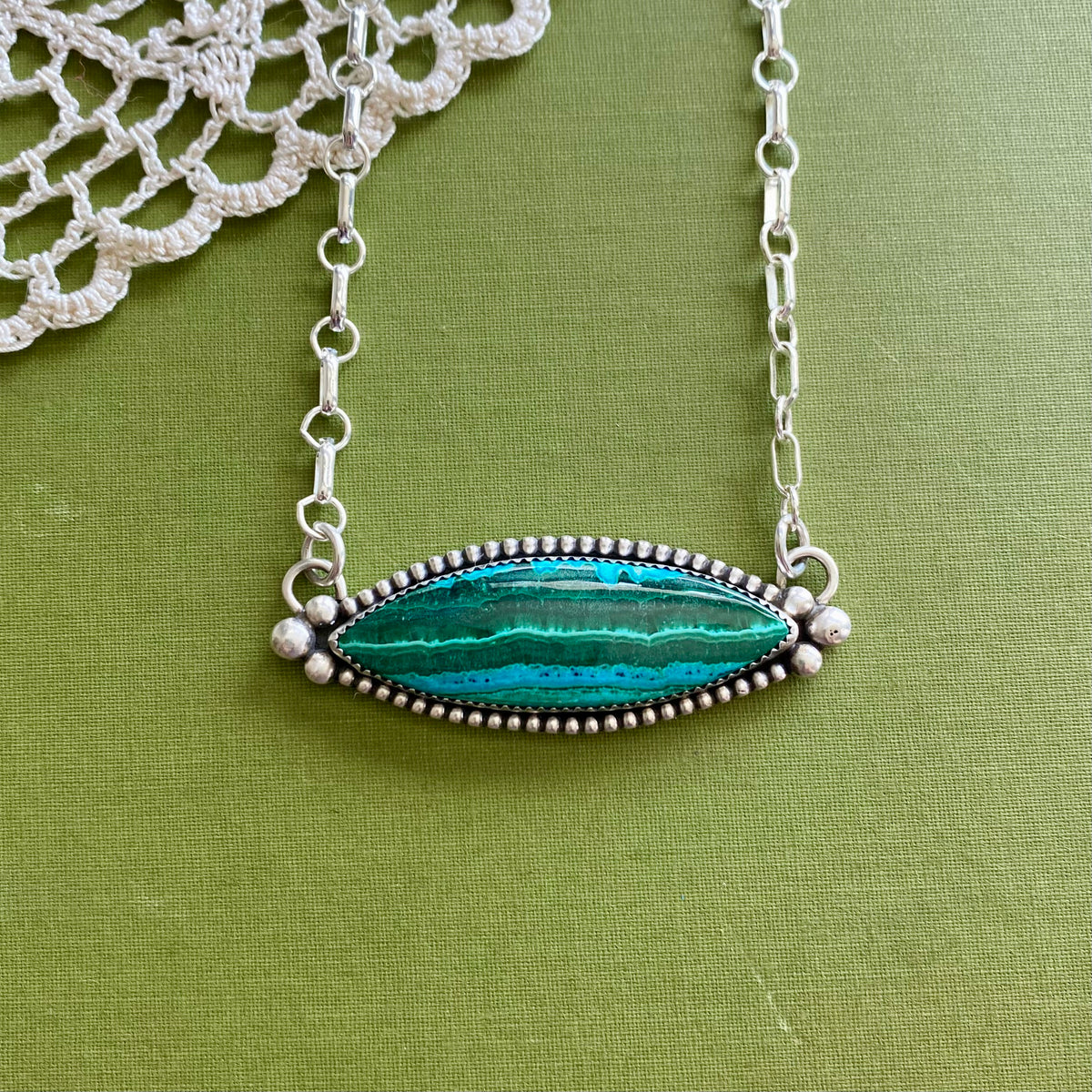 Malachite with Chrysocola Necklace