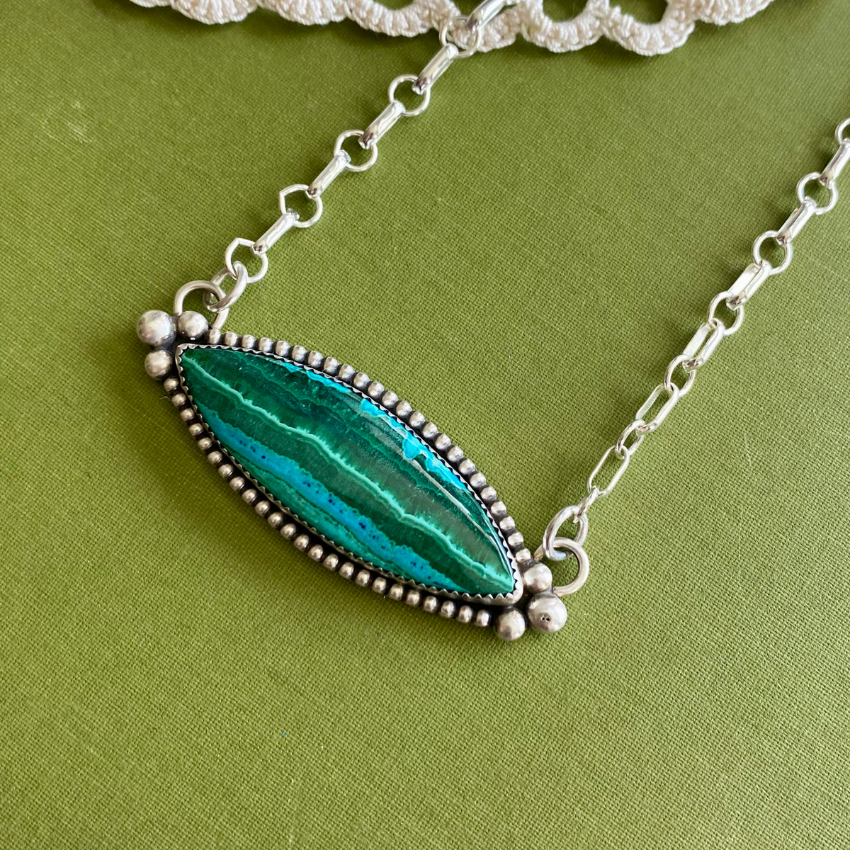 Malachite with Chrysocola Necklace