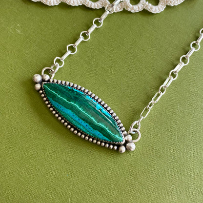 Malachite with Chrysocola Necklace