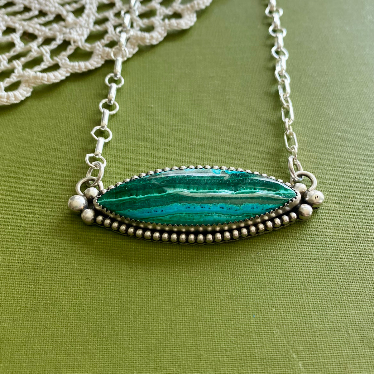Malachite with Chrysocola Necklace