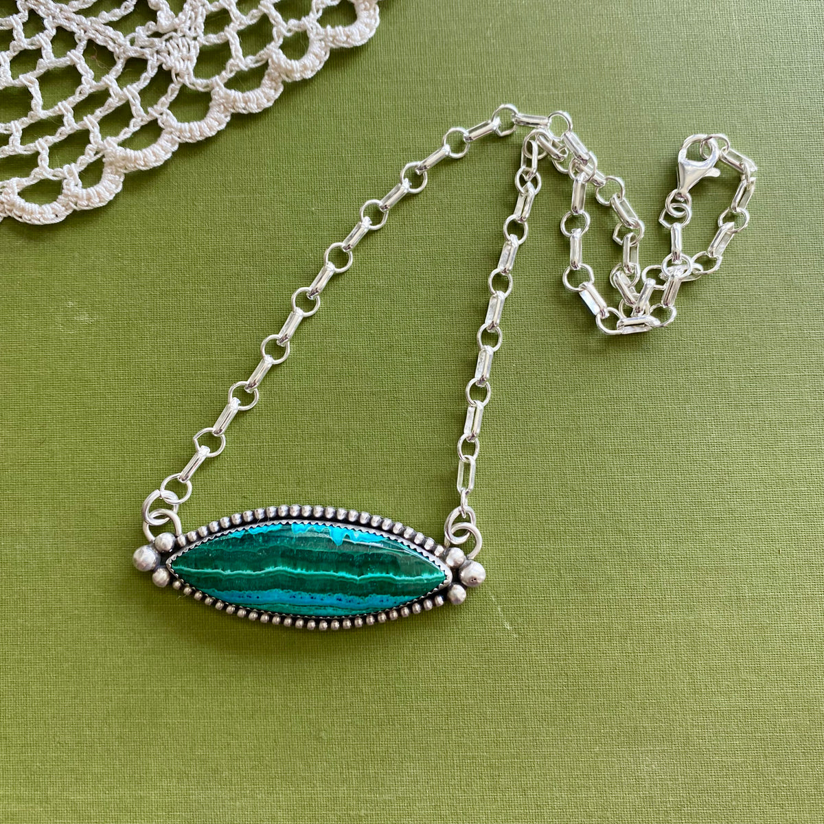 Malachite with Chrysocola Necklace