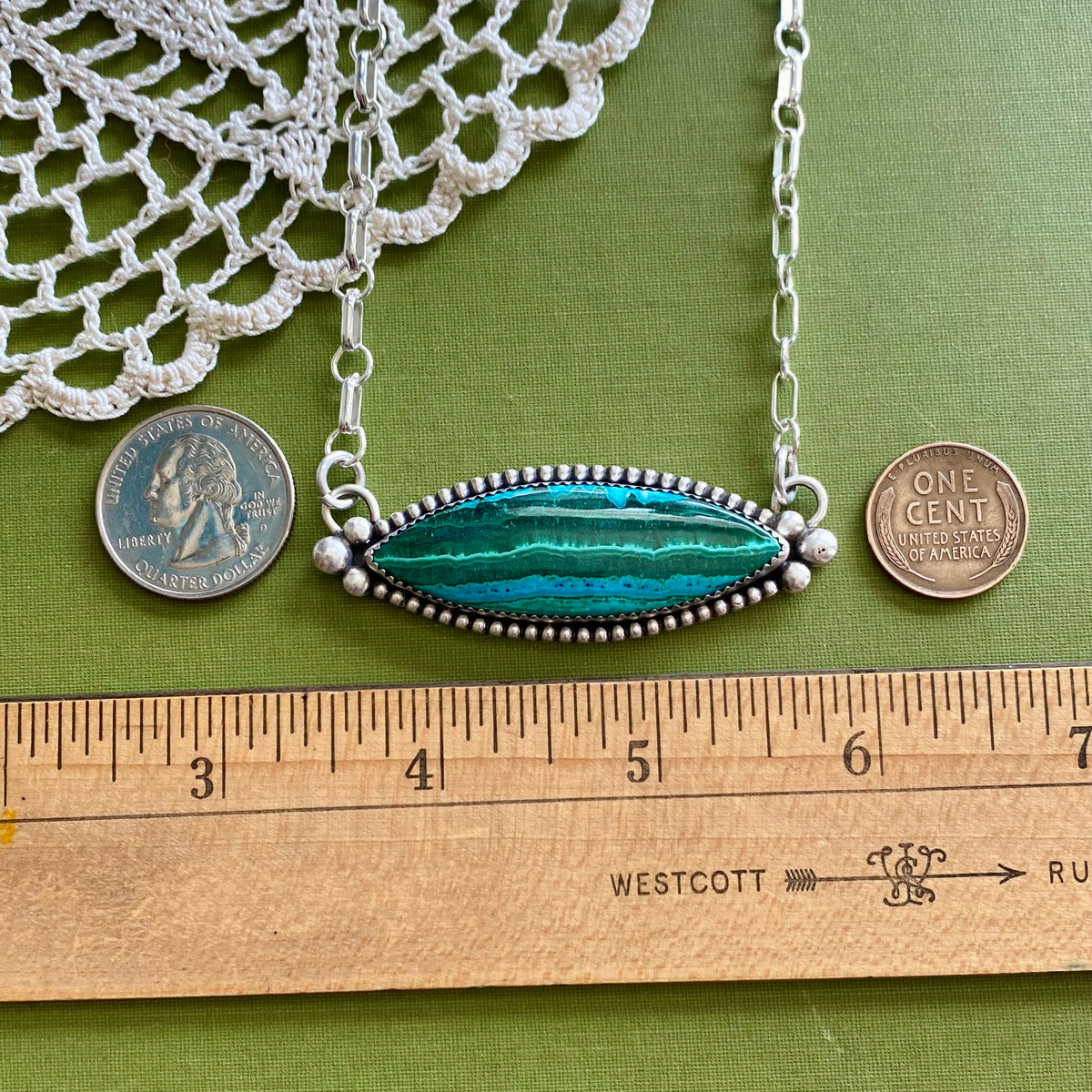 Malachite with Chrysocola Necklace