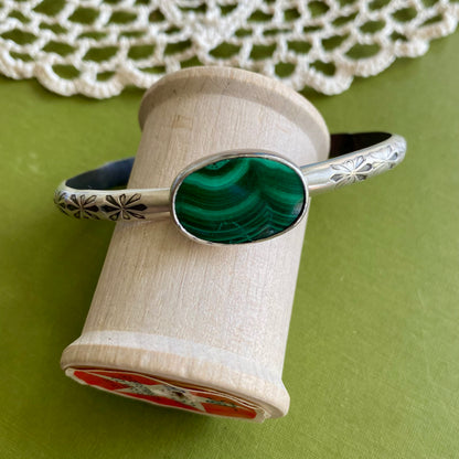 Malachite Cuff Bracelet *Flawed*