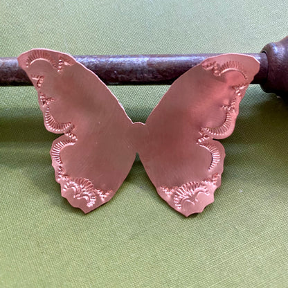 Large Copper Butterfly Pin #1