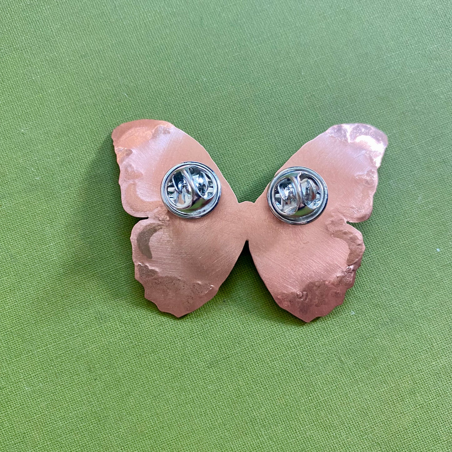 Large Copper Butterfly Pin #1