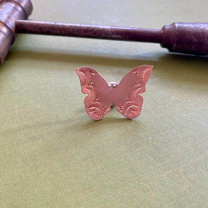 Small Copper Butterfly Pin #6