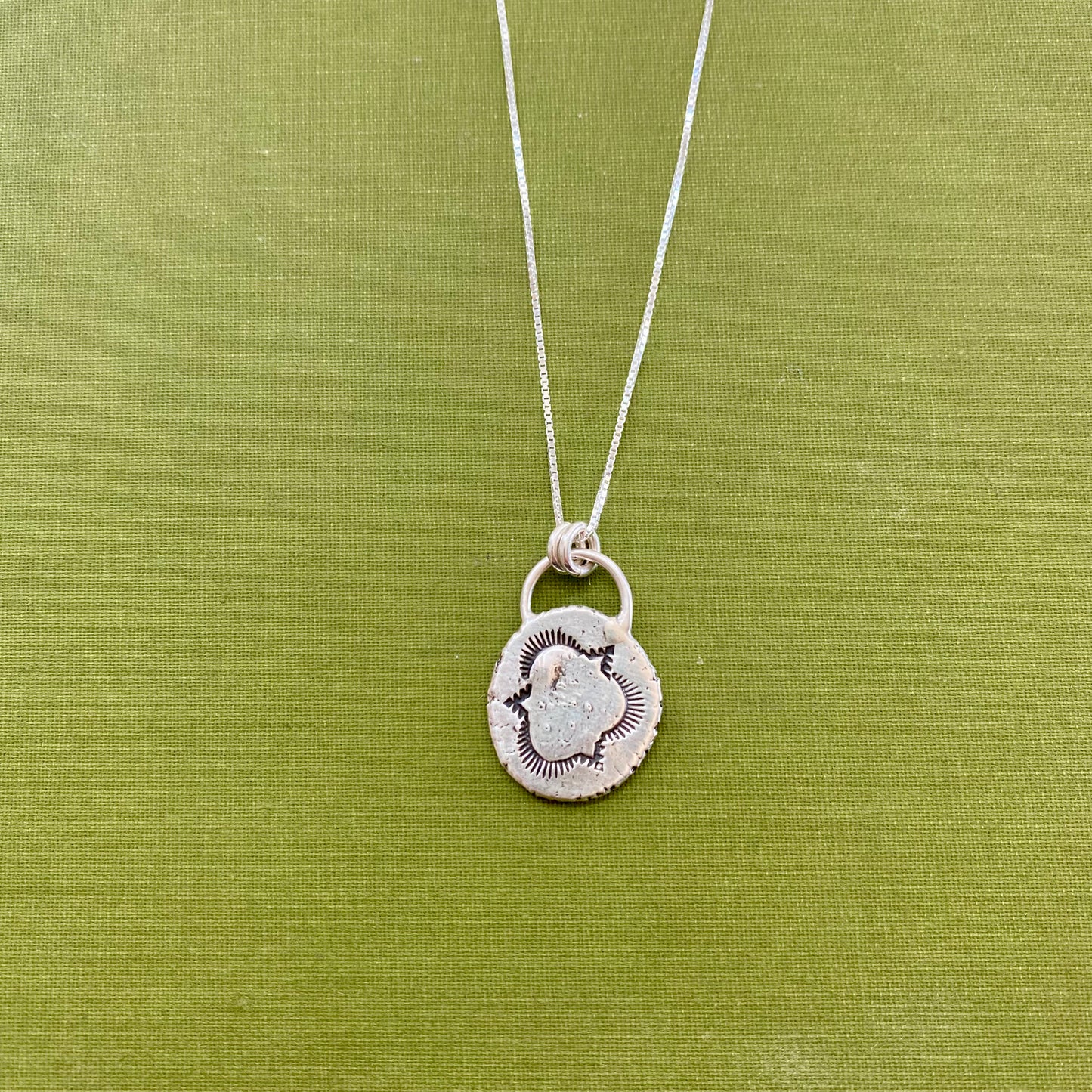 Perfectly Imperfect Stamped Pendant #2