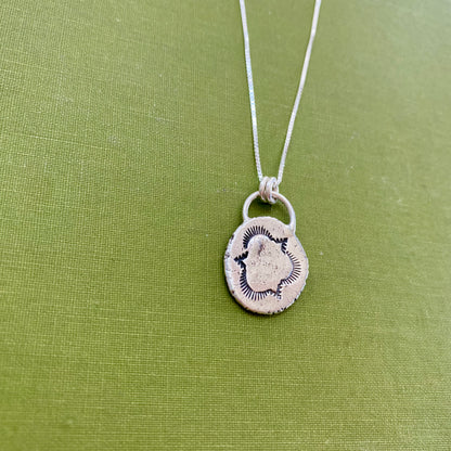 Perfectly Imperfect Stamped Pendant #2