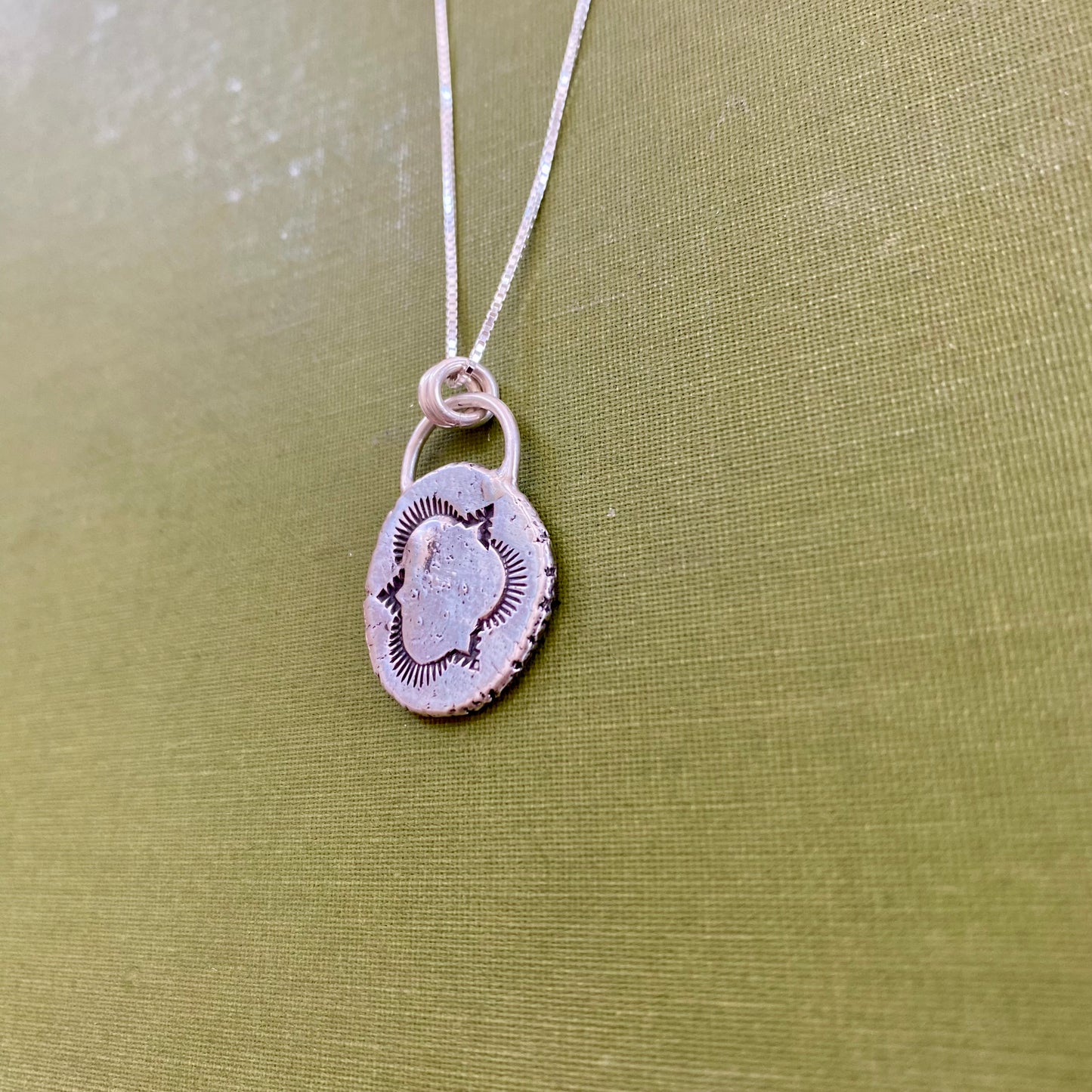 Perfectly Imperfect Stamped Pendant #2