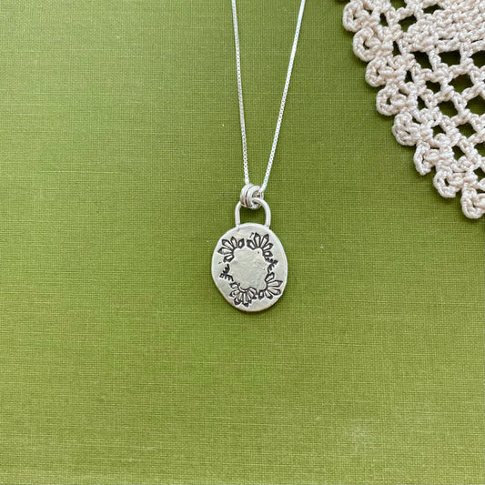 Perfectly Imperfect Stamped Pendant #1