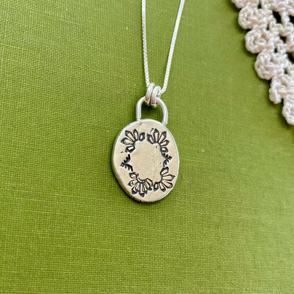 Perfectly Imperfect Stamped Pendant #1