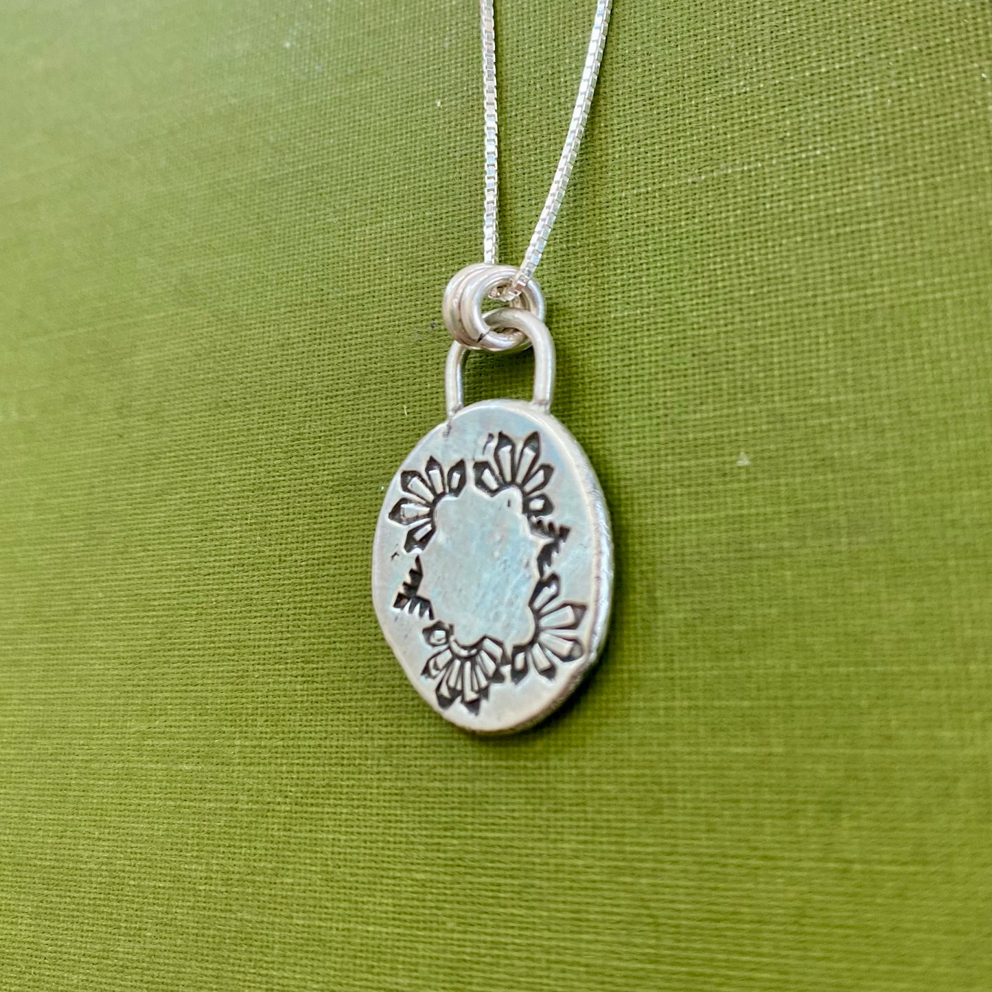 Perfectly Imperfect Stamped Pendant #1