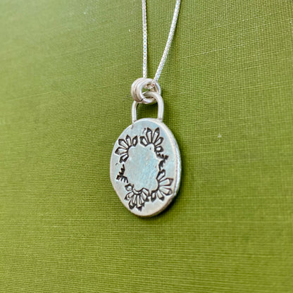 Perfectly Imperfect Stamped Pendant #1