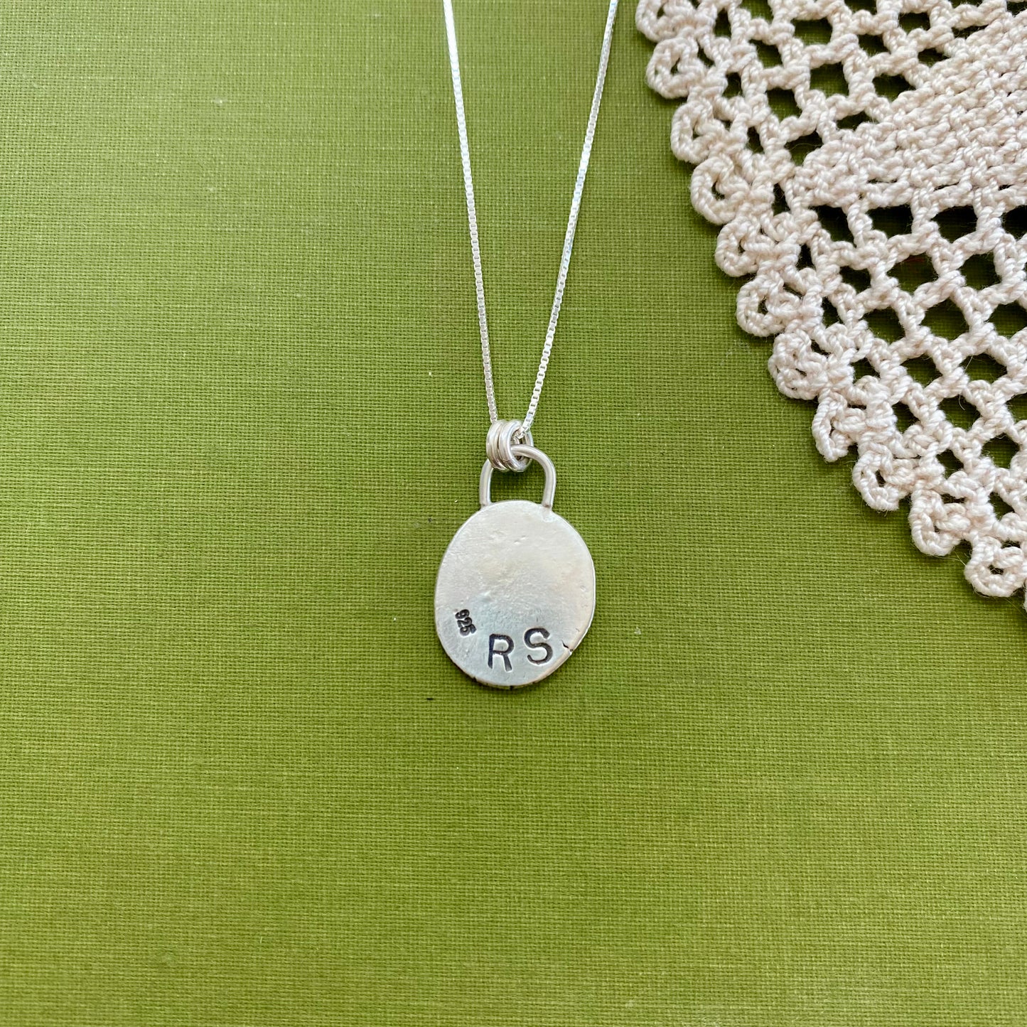 Perfectly Imperfect Stamped Pendant #1