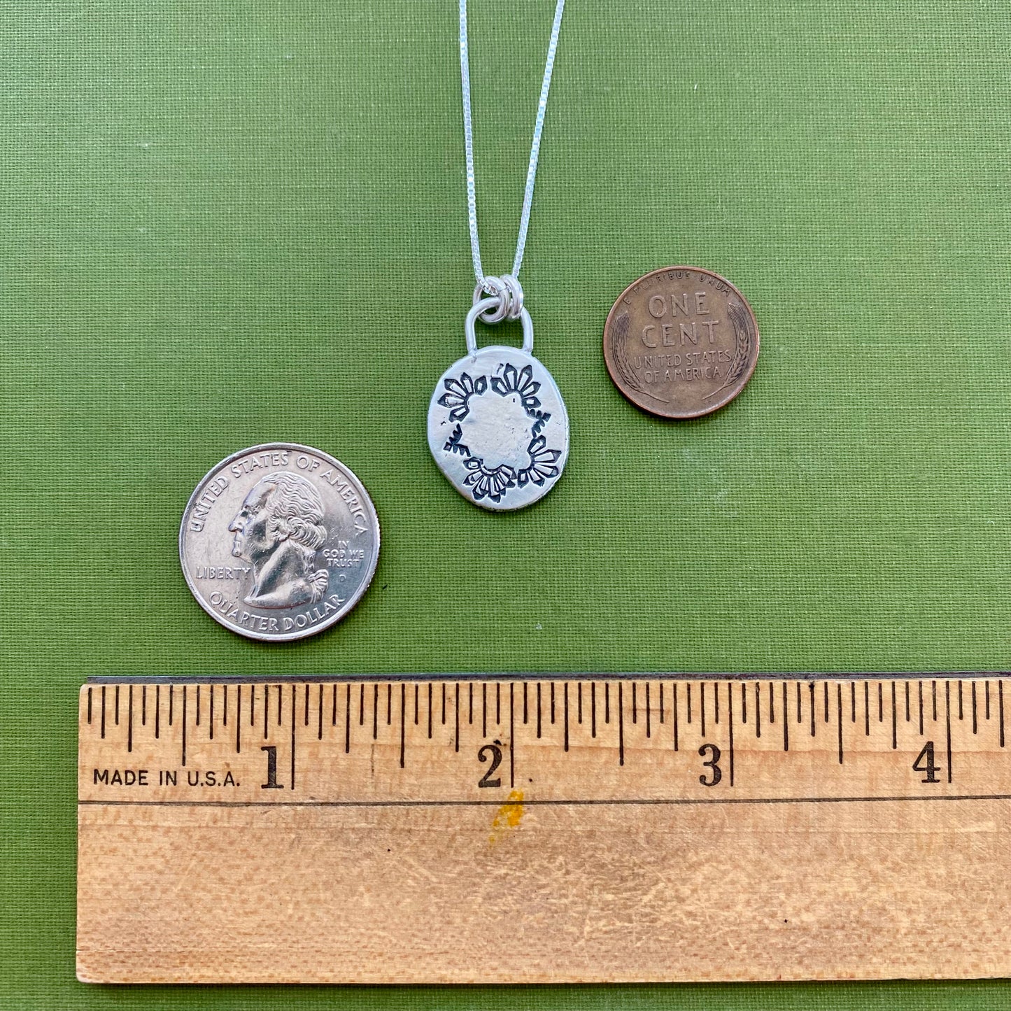 Perfectly Imperfect Stamped Pendant #1