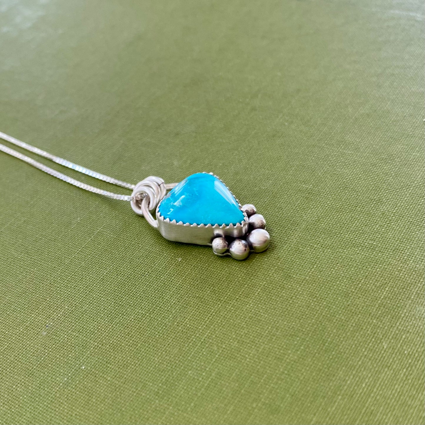 Stormy Mountain Turquoise Pendant