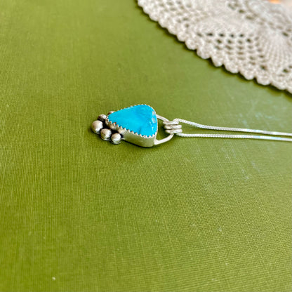 Stormy Mountain Turquoise Pendant