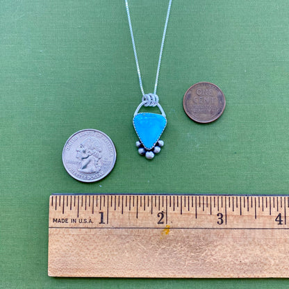 Stormy Mountain Turquoise Pendant