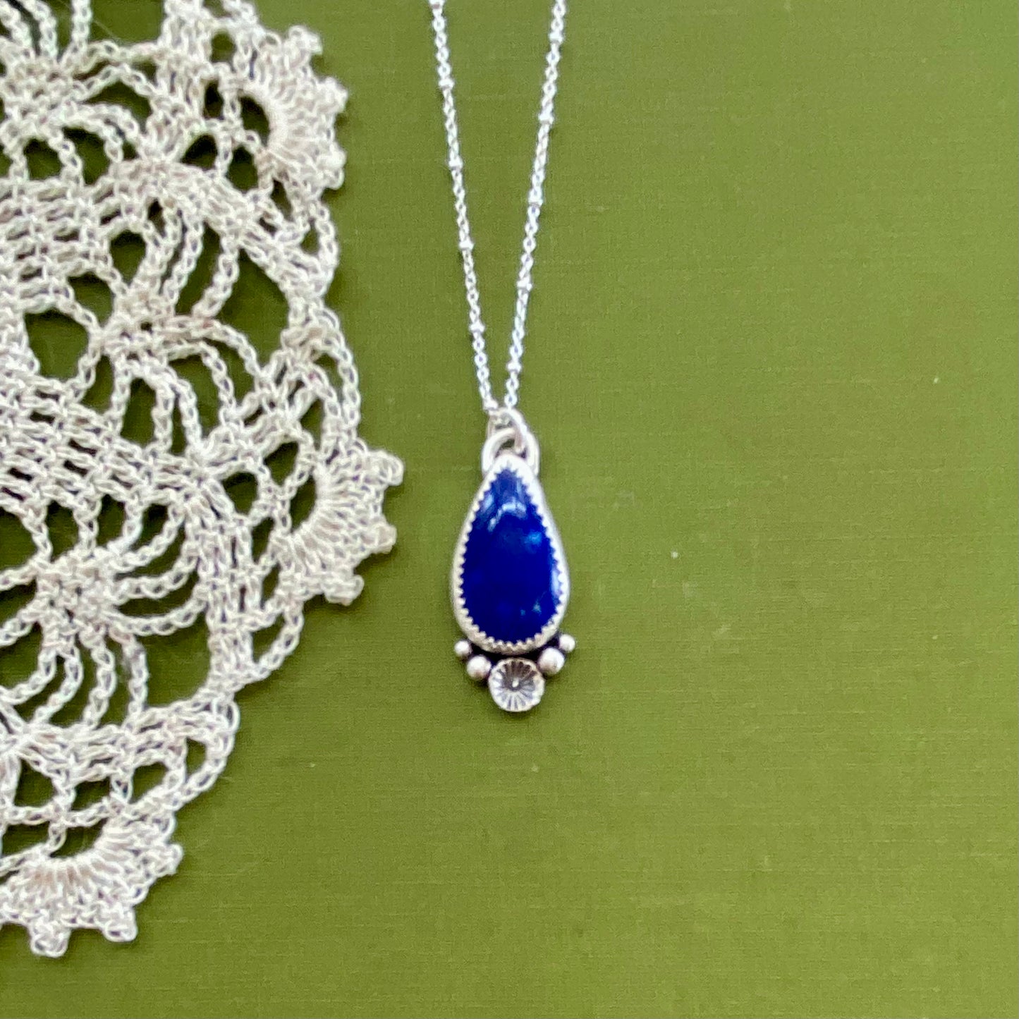 Teardrop Lapis Lazuli Pendant