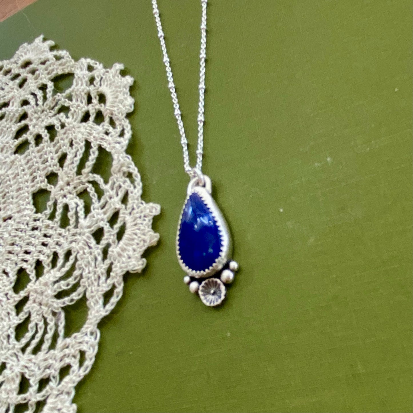 Teardrop Lapis Lazuli Pendant