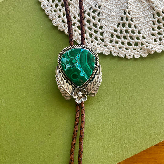 Malachite Bolo Tie