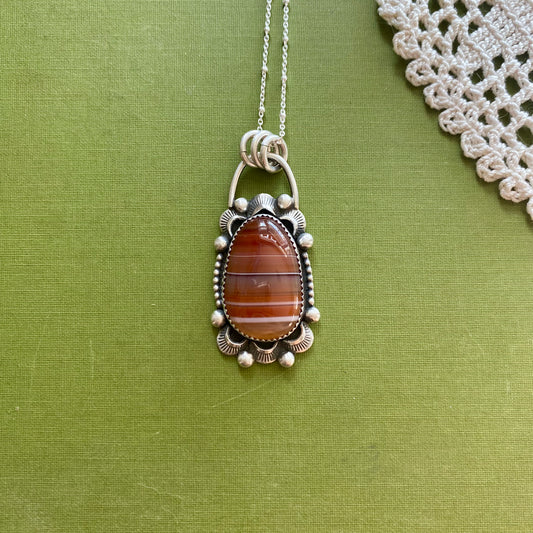 Brazilian Banded Agate Pendant