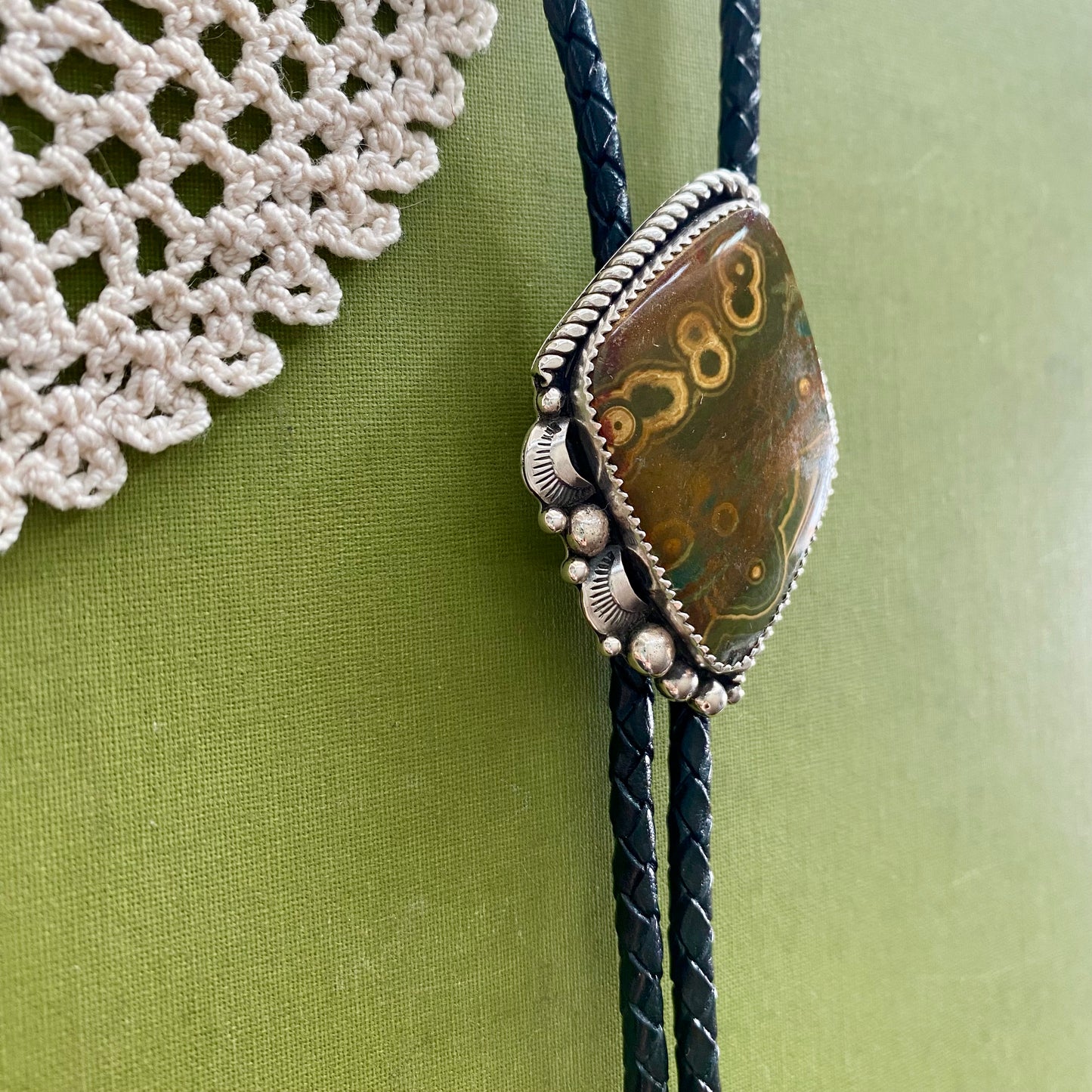 Ocean Jasper Bolo Tie