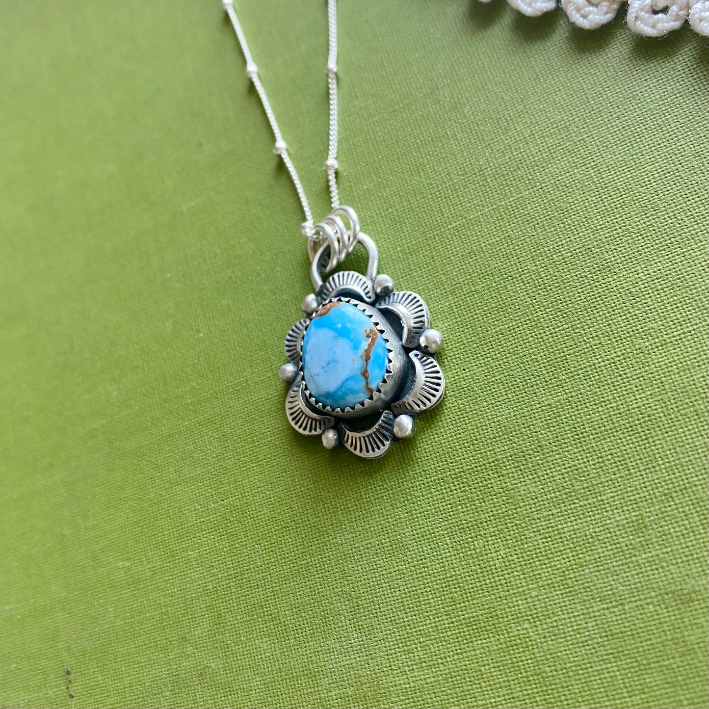 Golden Hills Turquoise Pendant