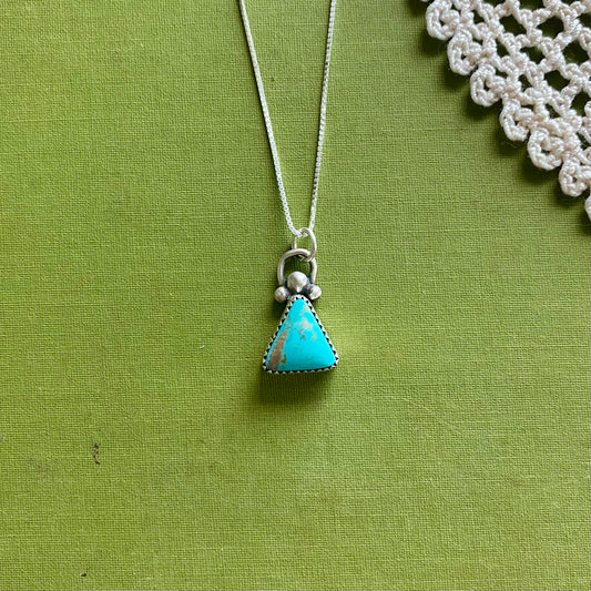 Triangle Turquoise Pendant