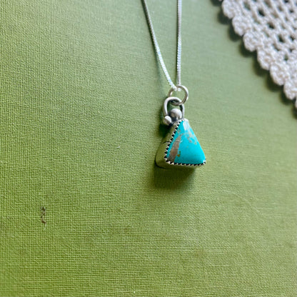 Triangle Turquoise Pendant