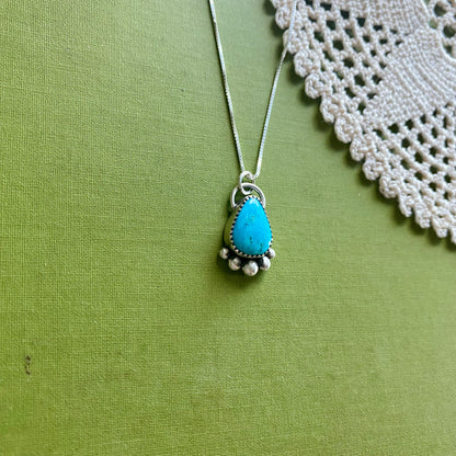 Turquoise Teardrop Pendant