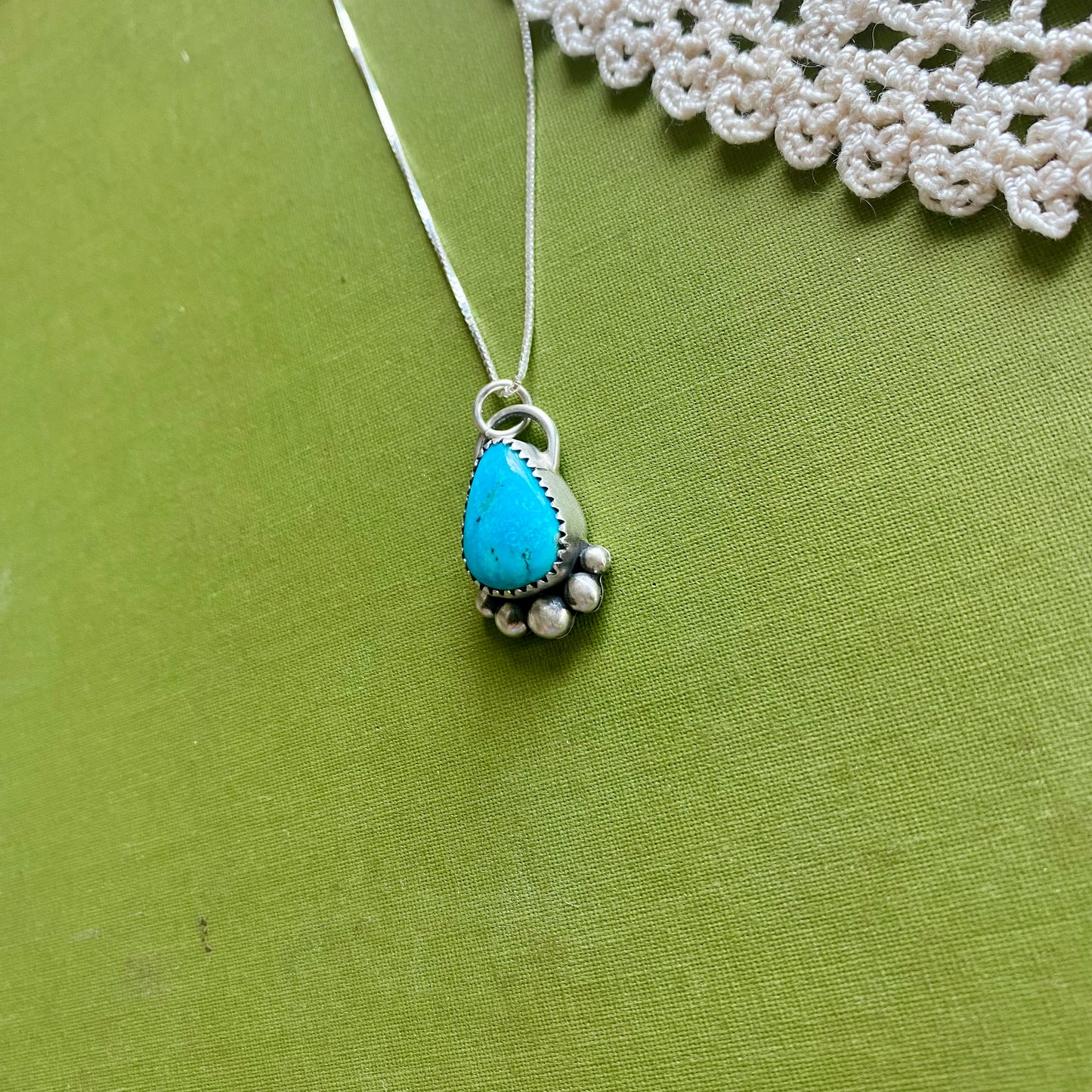 Turquoise Teardrop Pendant