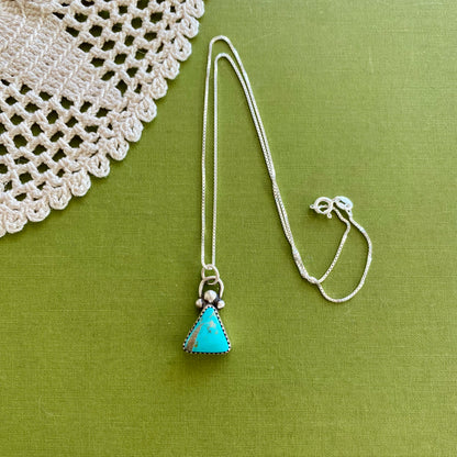 Triangle Turquoise Pendant