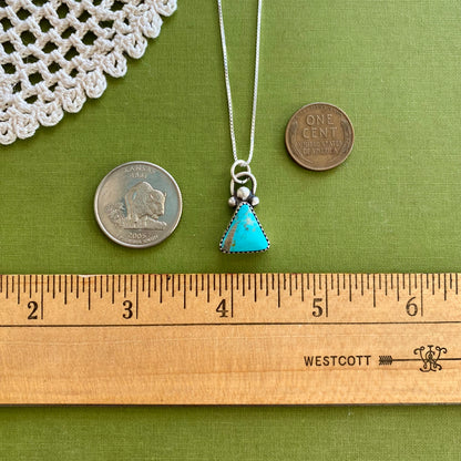 Triangle Turquoise Pendant