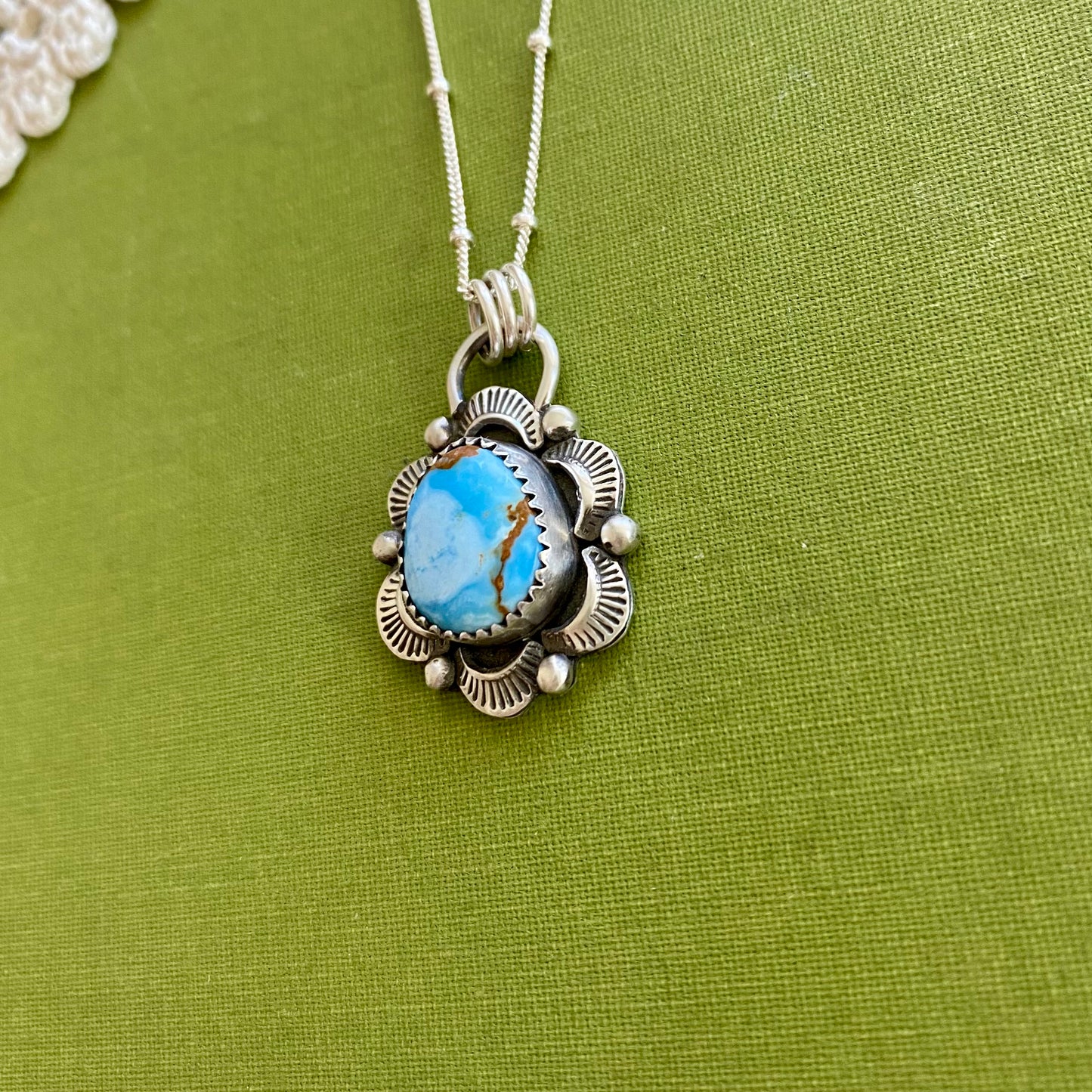 Golden Hills Turquoise Pendant