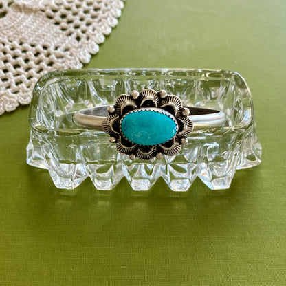 Stormy Mountain Turquoise Cuff Bracelet