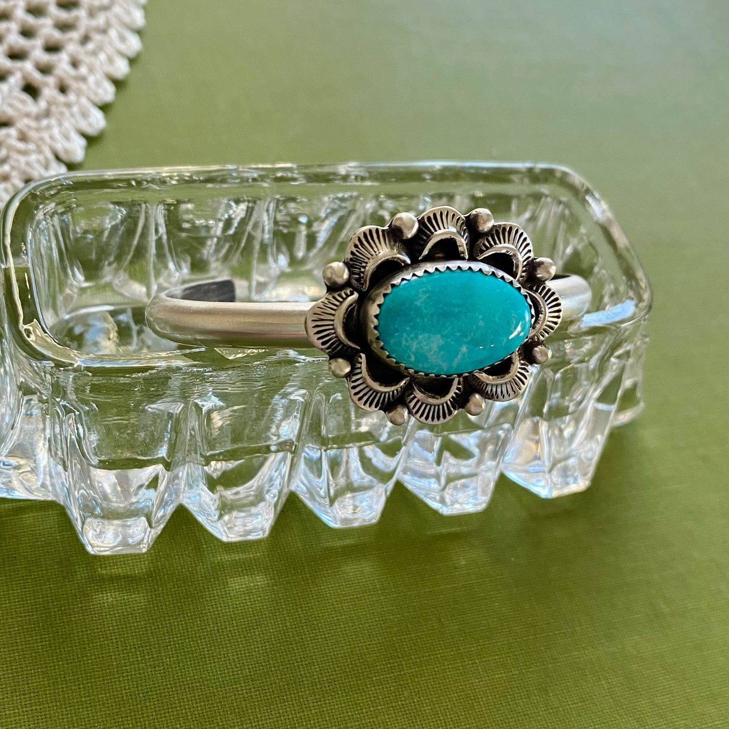 Stormy Mountain Turquoise Cuff Bracelet