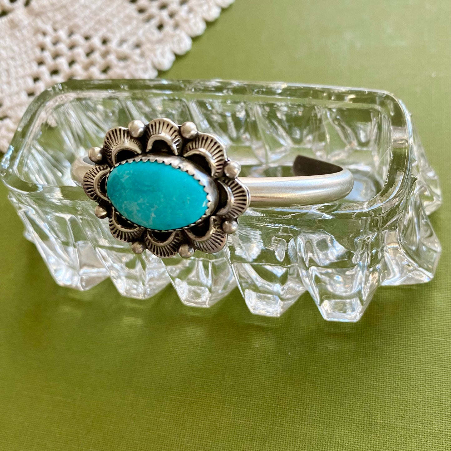 Stormy Mountain Turquoise Cuff Bracelet