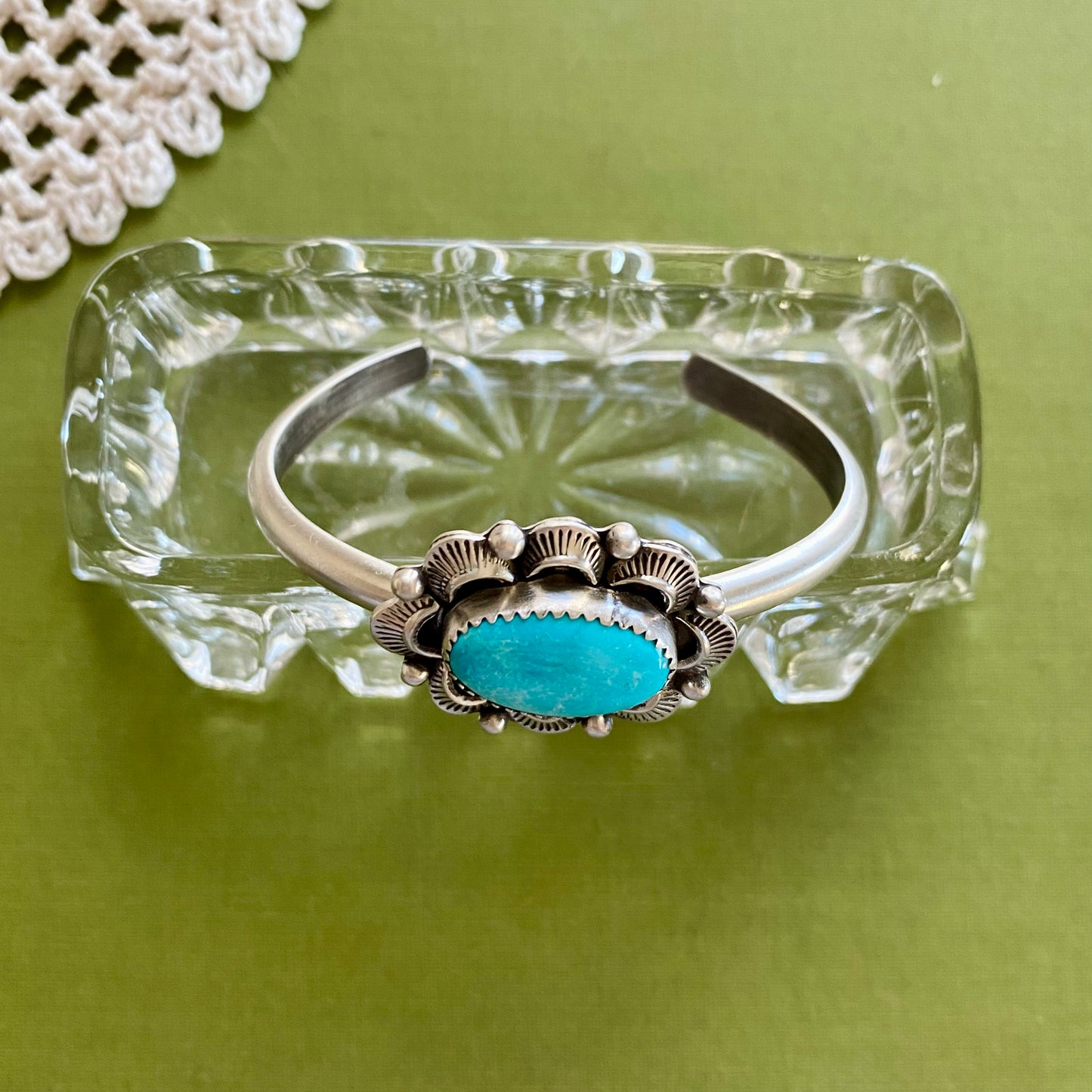 Stormy Mountain Turquoise Cuff Bracelet