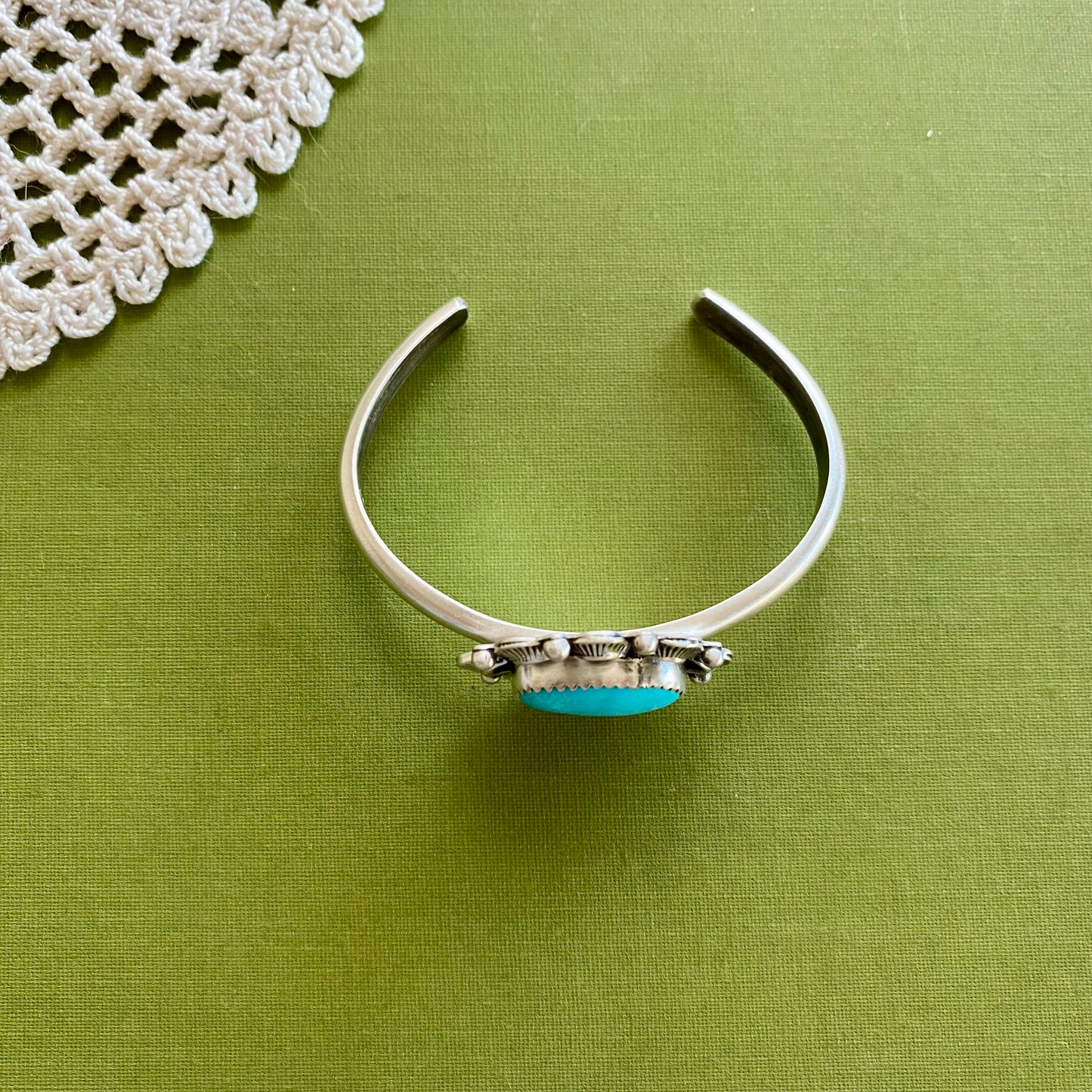 Stormy Mountain Turquoise Cuff Bracelet