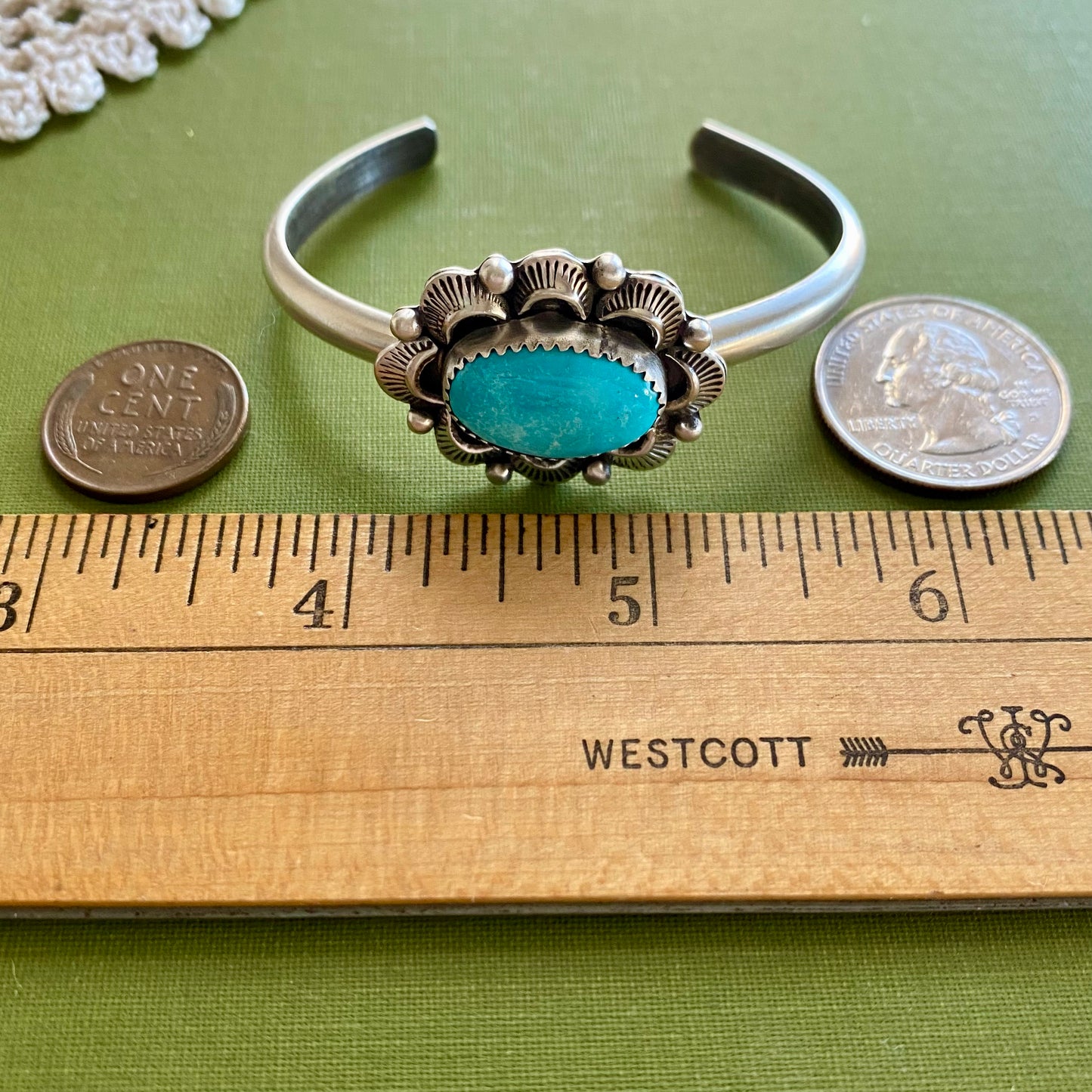 Stormy Mountain Turquoise Cuff Bracelet