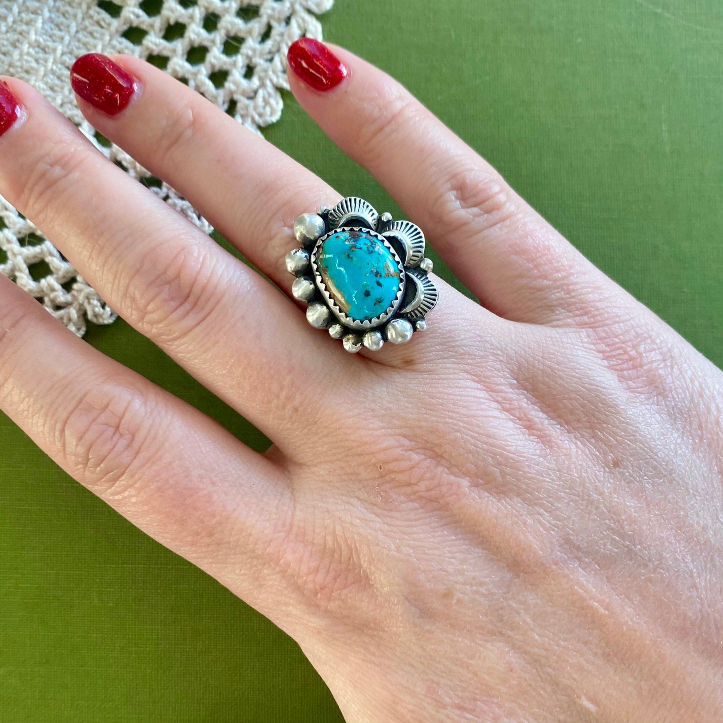 Crescent Valley Turquoise Ring