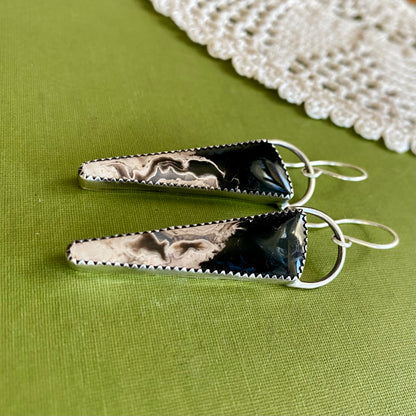 Petrified Palm Wood Earrings