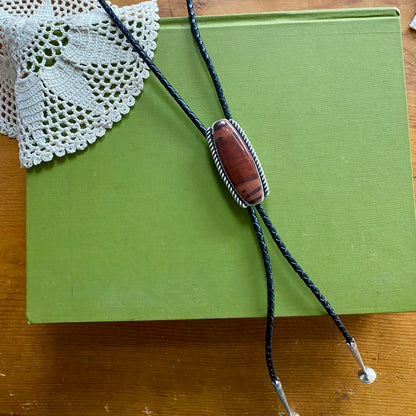 Zebra Jasper Bolo Tie