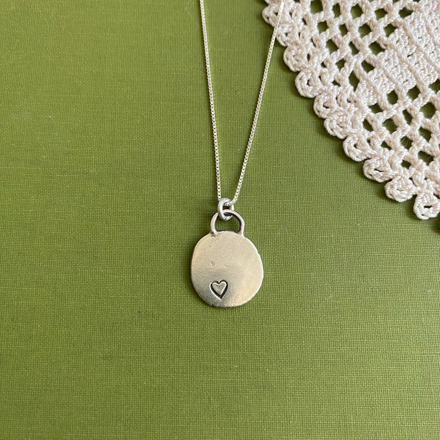 Perfectly Imperfect Stamped Pendant #7